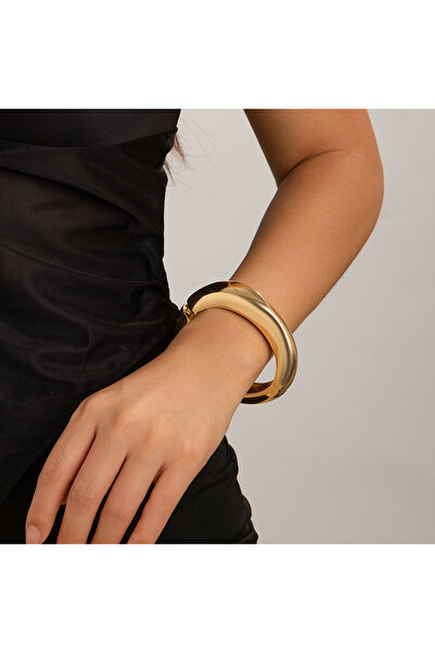 Choice6 E00K1JS02435 Ingemark 4 Styles Punk Smooth Water Drop Spring Bangles ...