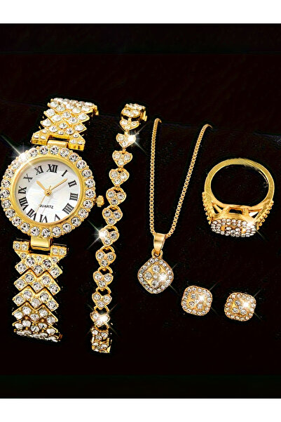 Choice No Gold 6-piece exquisite and versatile women's watch set, fashionable...