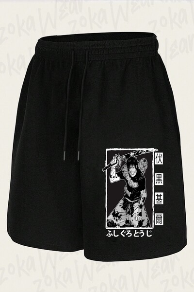 ZOKAWEAR Unisex Jujutsu Kaisen toji fushiguro char Σορτς με στάμπα σχεδίου