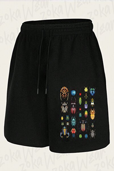 ZOKAWEAR Unisex Beetle Collection Design Printed Shorts