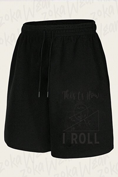 ZOKAWEAR Unisex Physics Mechanics Design Printed Shorts