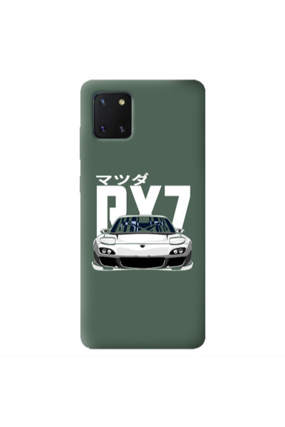 Other Samsung Note 10 Lite Car Rx7 Dark Green Colored Silicone TPU Θήκη