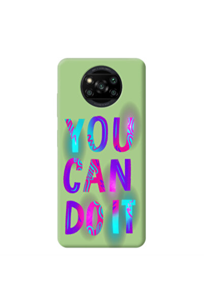 Other Xiaomi Poco X3 /X3 Pro You Can Doit Light Green Colored Silicone TPU Θήκη