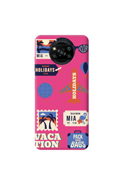 Other Xiaomi Poco X3 /X3 Pro Vacation Fuchsia Colored Silicone TPU Θήκη