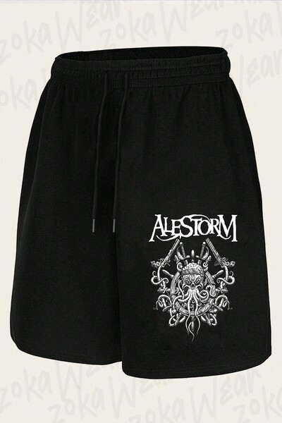 ZOKAWEAR Unisex Alestorm Design Printed Shorts
