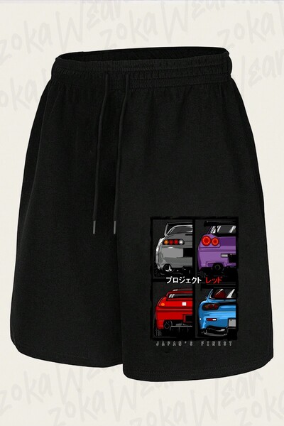 ZOKAWEAR Unisex Japanese Finest Supra Design Printed Shorts