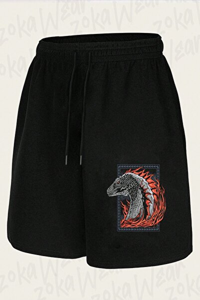 ZOKAWEAR Unisex Fire Targaryen House of the Dragon Design Printed Shorts