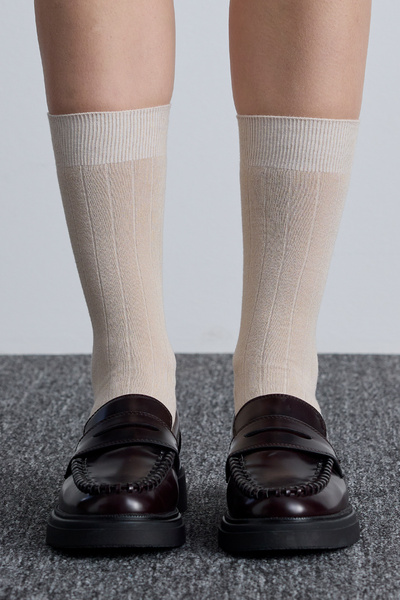 Manuka Classic Terry Socks Beige