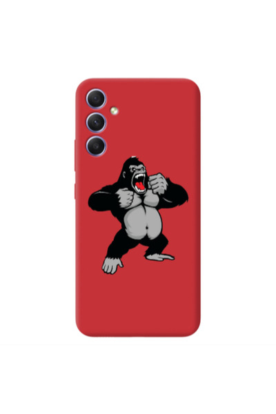 Other Samsung A25 Angry Gorilla2 Red Colored Silicone TPU Θήκη