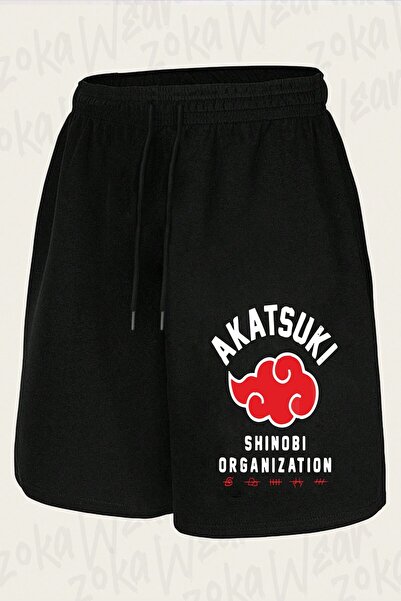 ZOKAWEAR Unisex Naruto Manga Uzumaki Logo Design Printed Shorts