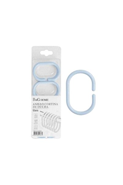 Tradesor Κρίκοι κουρτίνας μπάνιου - Light Blue - 21695
