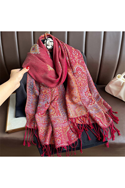 Choice1 وشاح كشمير فاخر سميك للنساء مقاس 70×180 سم، طراز T676-25 2025، مطبوع،...