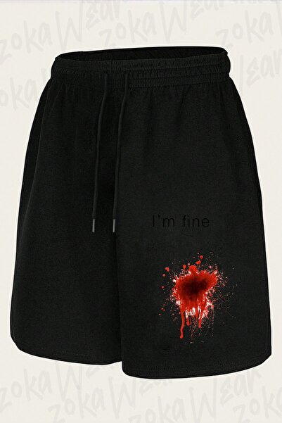 ZOKAWEAR Unisex I'M Fine Design Printed Shorts