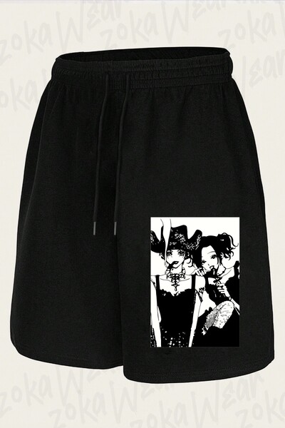 ZOKAWEAR Unisex Black Stones (Nana Osaki) Design Printed Shorts