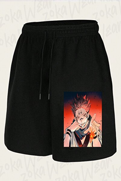 ZOKAWEAR Unisex Jujutsu Kaisen Sukuna Ryomen V3 Design Printed Shorts
