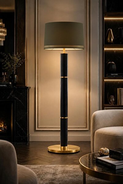 VENÜS NOVA VENÜS BENETNASCH | MODERN PARLAK SİYAH & GOLD DETAYLAR METAL LAMBA...