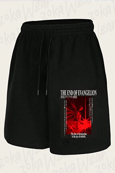 ZOKAWEAR Unisex Neon Genesis Evangelion Design Printed Shorts