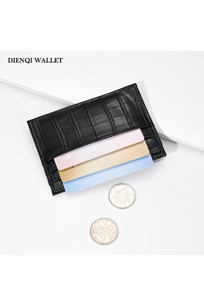Choice Black Women's Simple Plain Crocodile Pattern Wallet Casual Slim Wallet...