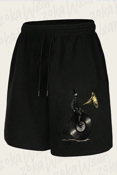 ZOKAWEAR Unisex Music Man Design Printed Shorts