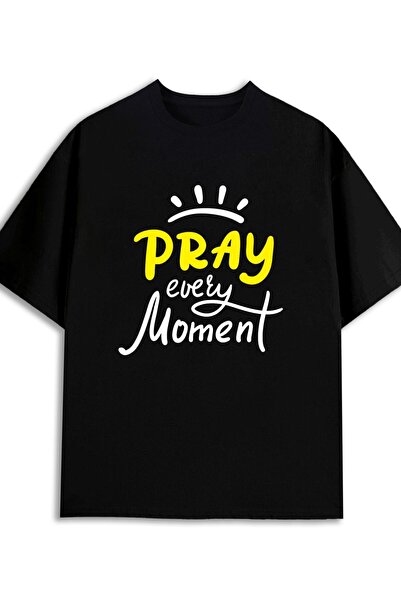 212Wear T-Shirts Women Featuring 'Pray Every Moment' in Fashionable Black Des...