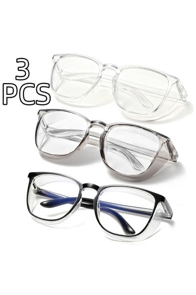 Choice 3PCS 3PCS Safety Goggles Adjustable Lightweight Anti-Fog Protective La...