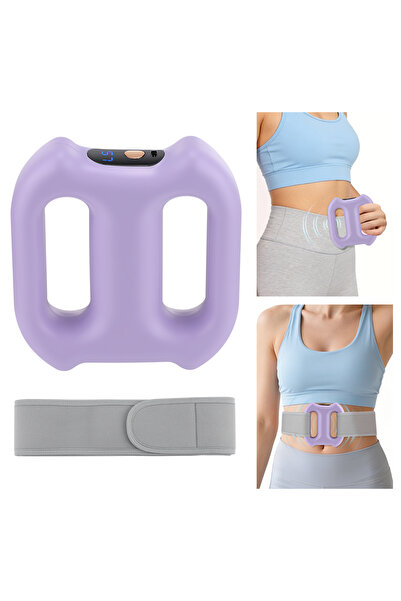 Choice PURPLE Portable Vibration Dual-Ring Fascia Massager with Belt, Fat Los...