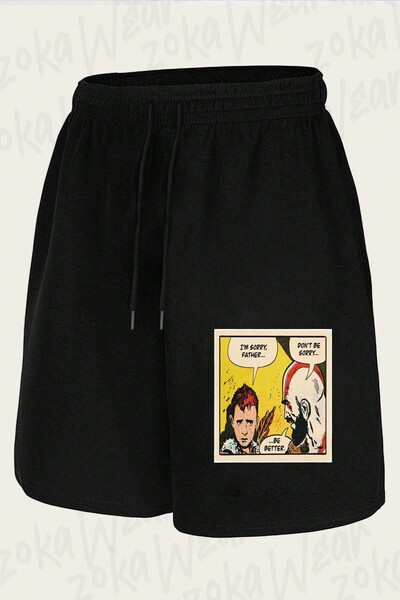 ZOKAWEAR Unisex Σορτς με στάμπα Be Better God Of War