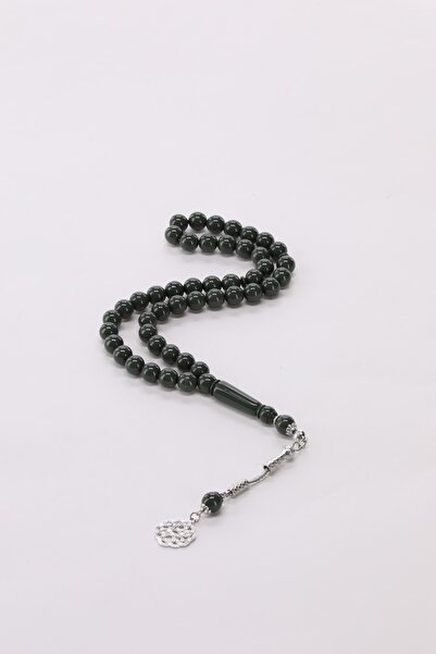 Devallo Plus 45 Beaded Rosary - Shiny Dark Gray with Luxurious Design and Mod...