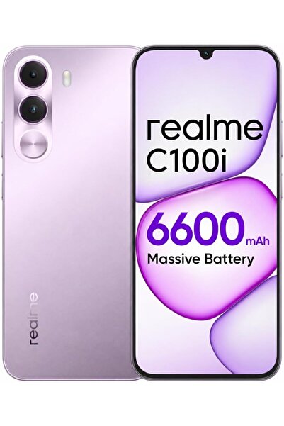 realme هاتف ذكي C100i بتقنية الجيل الرابع، ذاكرة وصول عشوائي 4 جيجابايت وسعة ...