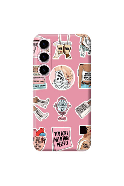 Other Samsung S23 Plus Everything will be okay Pink Colored Silicone TPU Θήκη