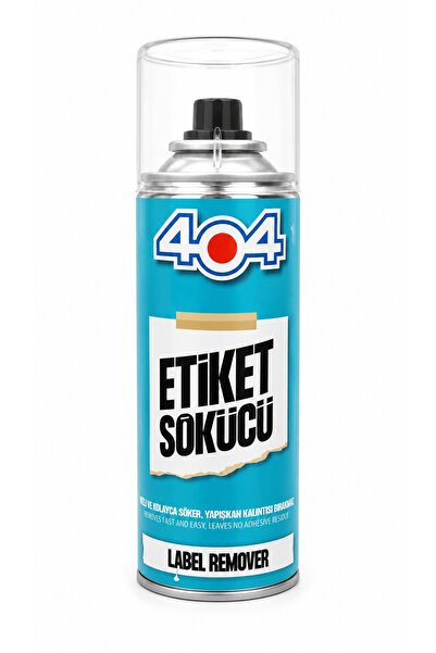 404 etiket sökücü sprey 200ml yapışkan ve etiket temizleyici