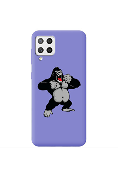 Other Samsung A42 5G Angry Gorilla2 Purple Colored Silicone TPU Θήκη