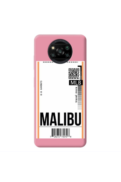 Other Xiaomi Poco X3 /X3 Pro Malibu Travel More Pink Colored Silicone TPU Θήκη