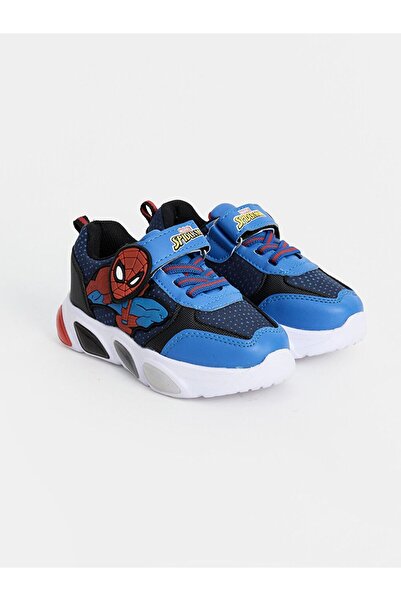 LC Waikiki LCW STEPS Mavi Spider-man Baskılı Işıklı Erkek Çocuk Spor Ayakkabı