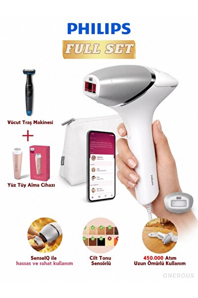 Philips Lazer Epilasyon Cihazı Ev Tipi IPL Geniş Vücut Başlıklı Işık Atımlı T...