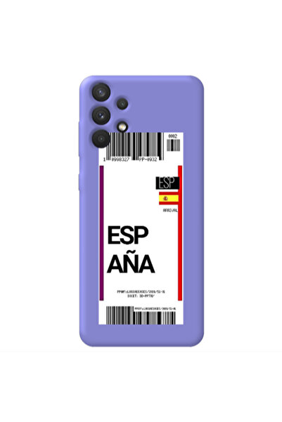 Other Samsung A32 4G Espana Arrival Purple Colored Silicone TPU Θήκη