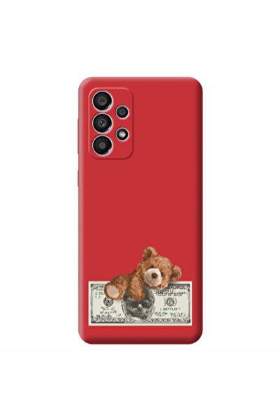 Other Samsung A53 Money Style Red Colored Silicone TPU Θήκη