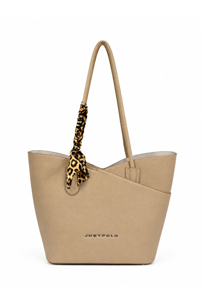 Just Polo Galb Beige Women's Shoulder Bag Set of 3 Daily Shopper Bag Hand Bag