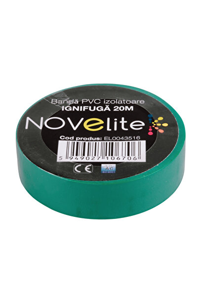 NOVELITE Banda Izolatoare IGN PVC 20m Verde, NOVELITE, BANDA IZOLATOARE 20M