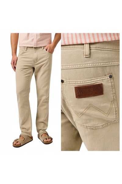 WRANGLER Blugi Barbati, Wrangler, Stil Greensboro, W31-L30 US, Bej, Croială d...