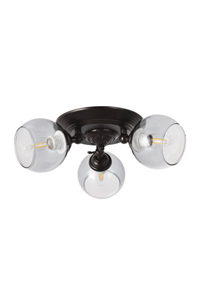 erstecup Πολυέλαιος Κλερ 3xΕ27 60W, καφέ, Έρστε, ερστεκάπ, Φωτιστικά Εσωτερικ...