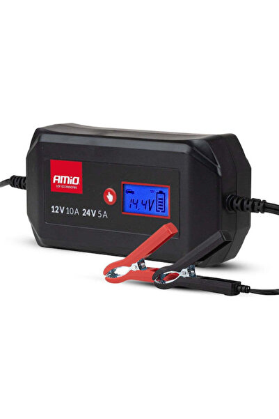 AMIO Φορτιστής μπαταρίας αυτοκινήτου 12/24V 10A Κωδικός: 04525