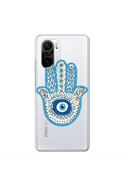Other Xiaomi Poco F3 Evil eye bead in hand Transparent Silicone TPU Θήκη