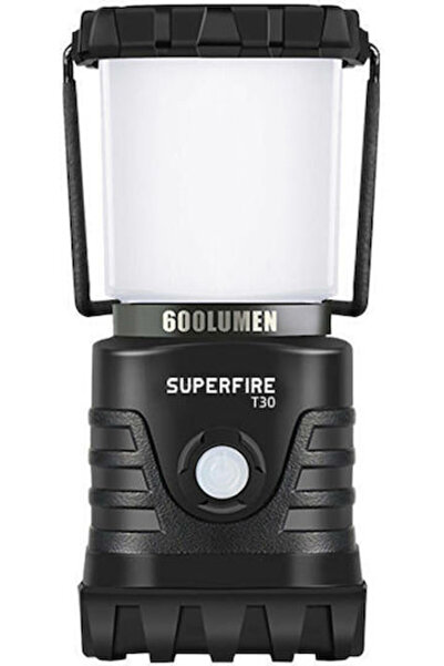 SUPERFIRE Επαναφορτιζόμενο Φανάρι LED για Κάμπινγκ με Φακό & Powerbank 600lm ...