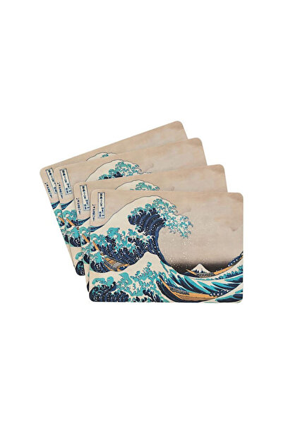 GRUPO ERIK Hokusai Kokonote Σουπλά από φελλό Πολύχρωμο 29x20εκ. 4 τεμάχια Κωδ...