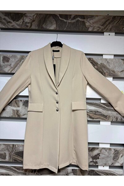 modalider Bej Blazer Ceket Premium Kalite