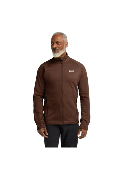 Jack Wolfskin Peak District Full Zipped Men's Brown Jacket
