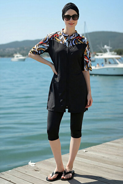 armonika 3-Piece Set Short Sleeve Fisherman Front Zipper Parachute Fabric Bur...