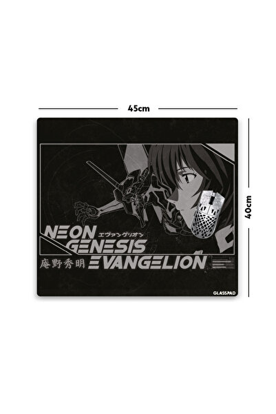 GlassPad Cam Mouse Pad - Neon Genesis Evangelion (1) - Premium Temperli Cam -...