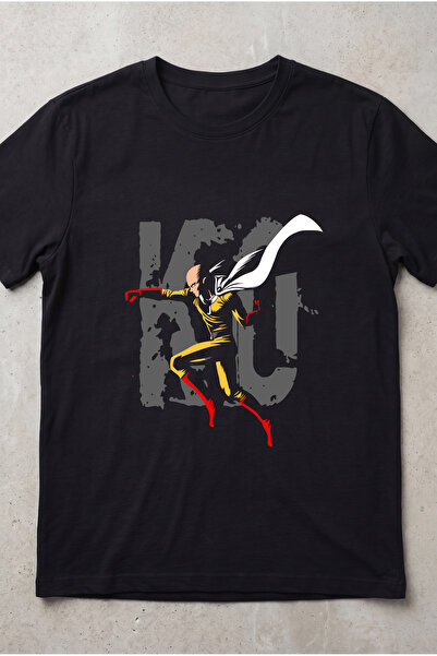 Silkensoul One Punch Man Anime Printed Standard Cut Unisex Tshirt
